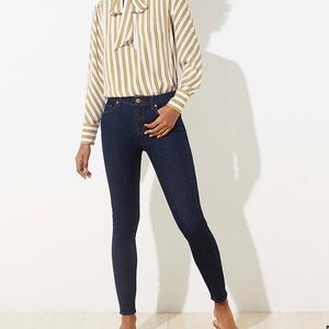 LOFT Modern Skinny Dark Wash Jeans